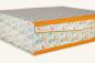 Preview: Beautiful stationery box Susi with orange linen edges